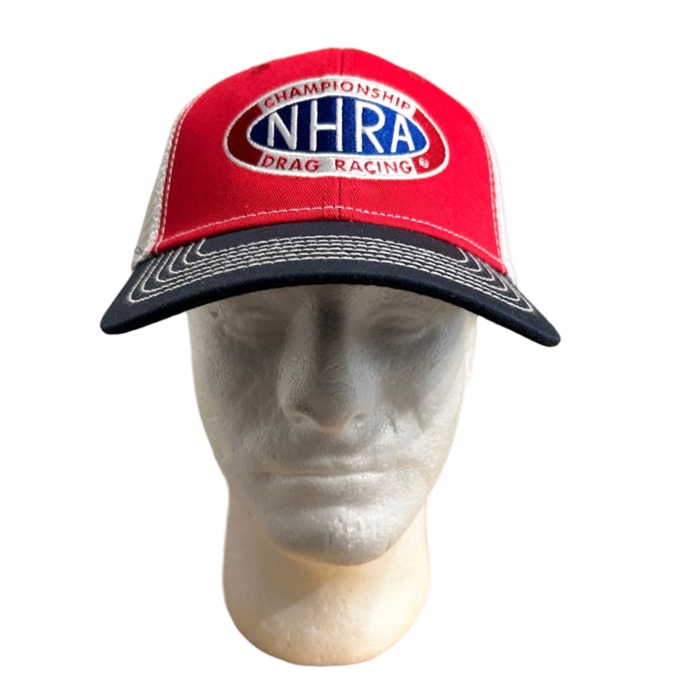 Red and Black Championship Drag Racing Hat